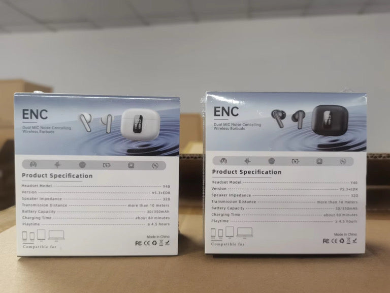 JOLIE™ Kabellose Earbuds – Bluetooth 5.3, ENC 4-Mic Noise Cancelling, 28h Akku, Wasserschutz IPX4